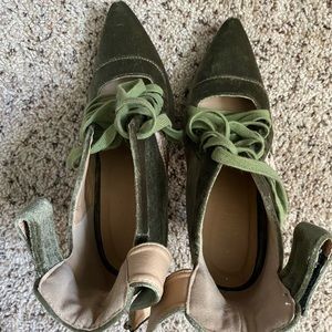 Olive Green Pumps